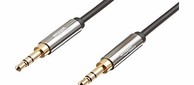 AmazonBasics 3.5mm Male to Male Stereo Audio Cable [8 ft / 2.4m]